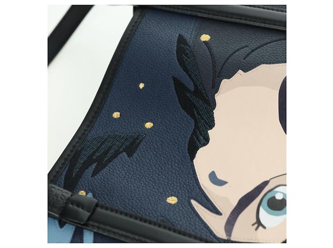 LOEWE - Borsa Howl e Sophie del Castello Errante Ghibli in Tela Auth 167253SM Nero - vista 20