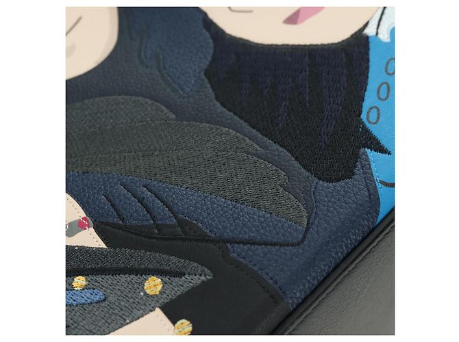 LOEWE - Borsa Howl e Sophie del Castello Errante Ghibli in Tela Auth 167253SM Nero - vista 22