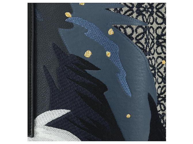 LOEWE - Borsa Howl e Sophie del Castello Errante Ghibli in Tela Auth 167253SM Nero - vista 23