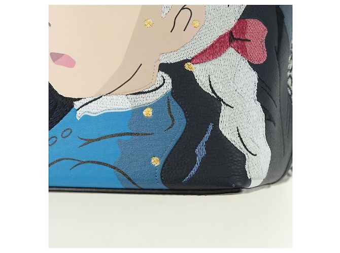 LOEWE - Borsa Howl e Sophie del Castello Errante Ghibli in Tela Auth 167253SM Nero - vista 25