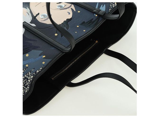 LOEWE - Borsa Howl e Sophie del Castello Errante Ghibli in Tela Auth 167253SM Nero - vista 6