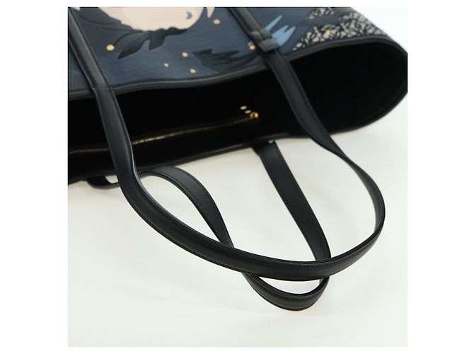 LOEWE - Borsa Howl e Sophie del Castello Errante Ghibli in Tela Auth 167253SM Nero - vista 7