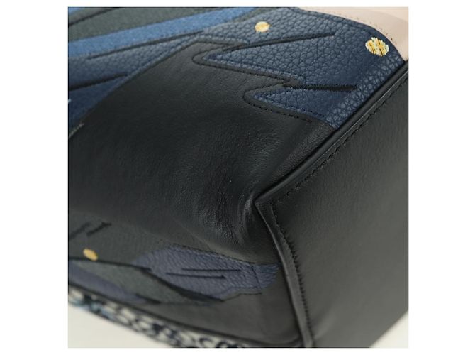 LOEWE - Borsa Howl e Sophie del Castello Errante Ghibli in Tela Auth 167253SM Nero - vista 9