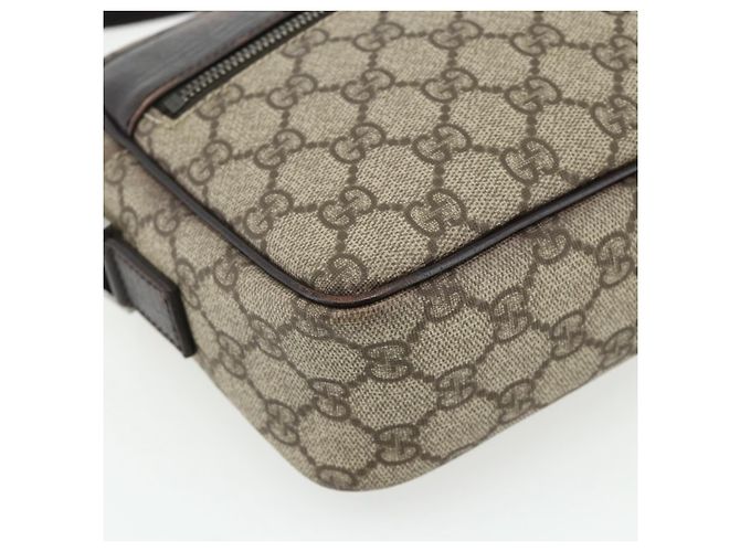 Borsa a Spalla GG Supreme in PVC Beige Argento di GUCCI 114291 Auth ep14204 - vista 15