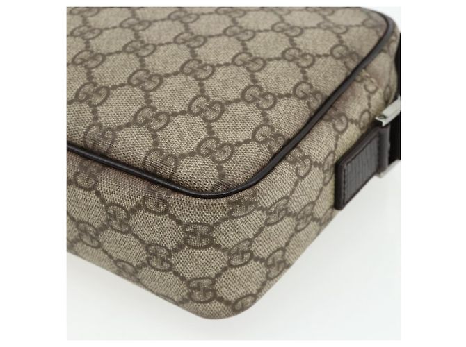 Borsa a Spalla GG Supreme in PVC Beige Argento di GUCCI 114291 Auth ep14204 - vista 16
