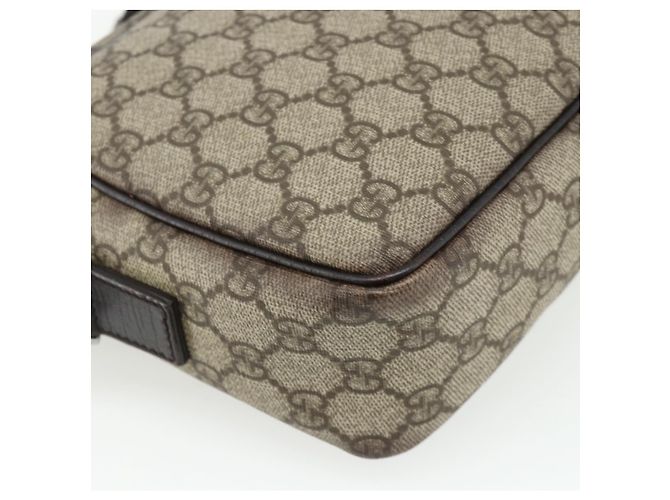 Borsa a Spalla GG Supreme in PVC Beige Argento di GUCCI 114291 Auth ep14204 - vista 17