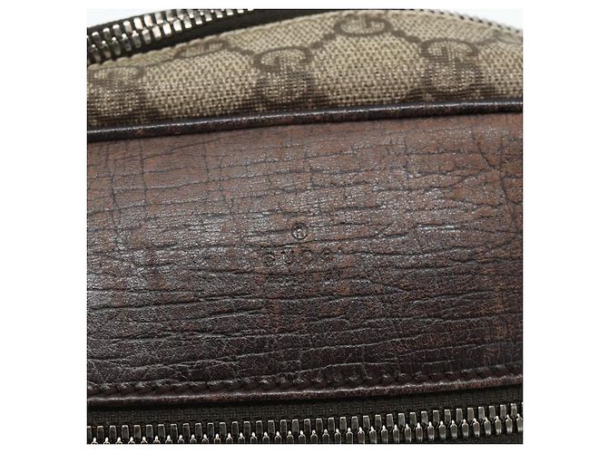 Borsa a Spalla GG Supreme in PVC Beige Argento di GUCCI 114291 Auth ep14204 - vista 18