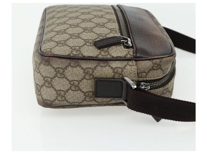 Borsa a Spalla GG Supreme in PVC Beige Argento di GUCCI 114291 Auth ep14204 - vista 4