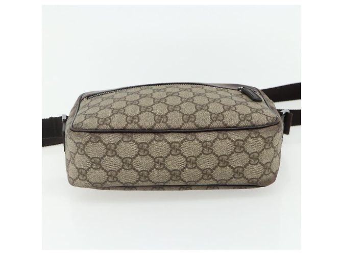 Borsa a Spalla GG Supreme in PVC Beige Argento di GUCCI 114291 Auth ep14204 - vista 5