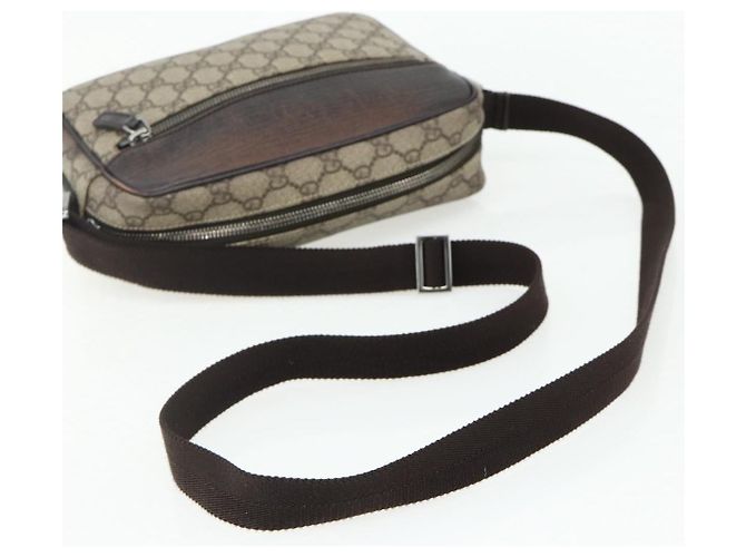 Borsa a Spalla GG Supreme in PVC Beige Argento di GUCCI 114291 Auth ep14204 - vista 7