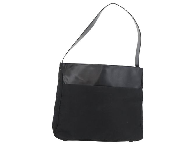 Borsa a Spalla PRADA Nylon Nera Argento Autentica 176642 Nero - vista 13