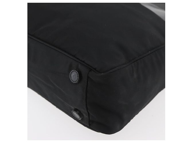 Borsa a Spalla PRADA Nylon Nera Argento Autentica 176642 Nero - vista 15