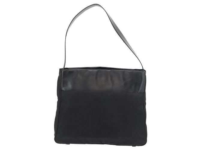Borsa a Spalla PRADA Nylon Nera Argento Autentica 176642 Nero - vista 2