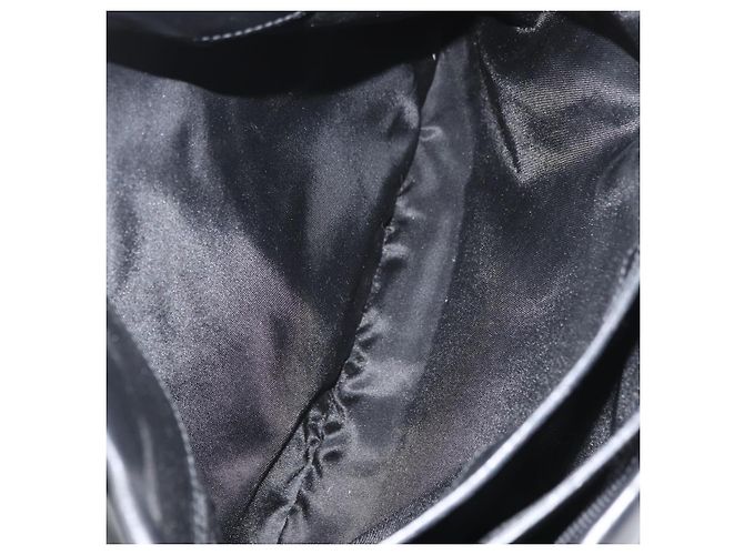 Borsa a Spalla PRADA Nylon Nera Argento Autentica 176642 Nero - vista 20