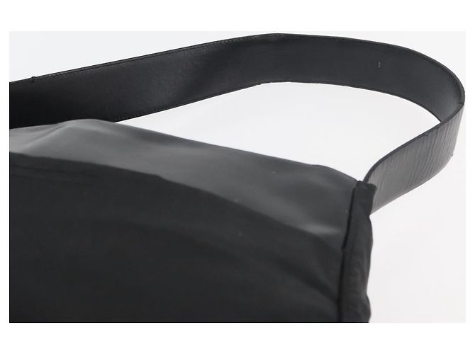 Borsa a Spalla PRADA Nylon Nera Argento Autentica 176642 Nero - vista 8