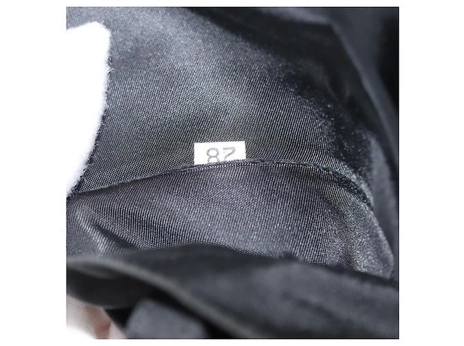 Borsa da lavoro PRADA in nylon nero e argento Auth ti3842 - vista 12