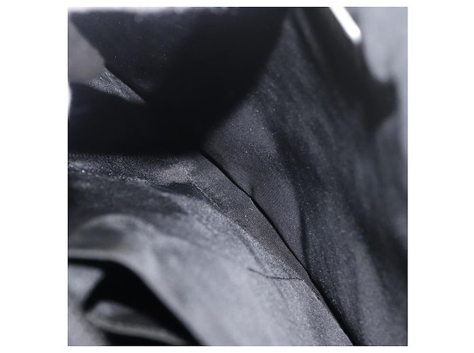Borsa da lavoro PRADA in nylon nero e argento Auth ti3842 - vista 21