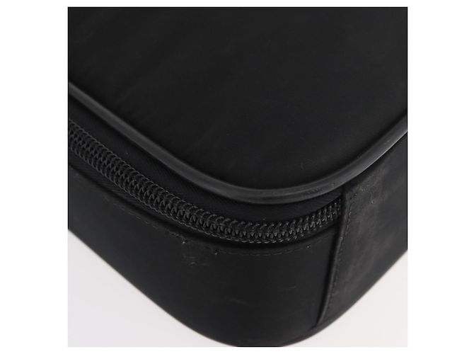 Borsa da lavoro PRADA in nylon nero e argento Auth ti3842 - vista 9
