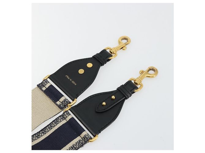 Cinghia a Spalla in Tela Christian Dior 36,6"" Blu Navy Auth ep14317 - vista 5