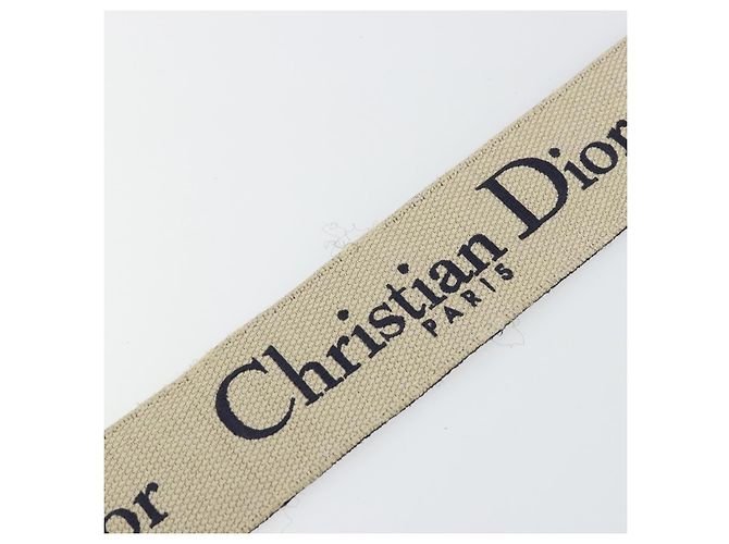 Cinghia a Spalla in Tela Christian Dior 36,6"" Blu Navy Auth ep14317 - vista 7