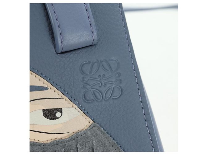 LOEWE ~ Ghibli Borsa Hammock Nuggets Markl 2way Azzurro Chiaro Auth 167241SM Blu chiaro - vista 19