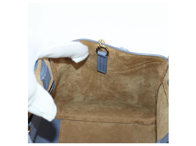 LOEWE ~ Ghibli Borsa Hammock Nuggets Markl 2way Azzurro Chiaro Auth 167241SM Blu chiaro - vista 24