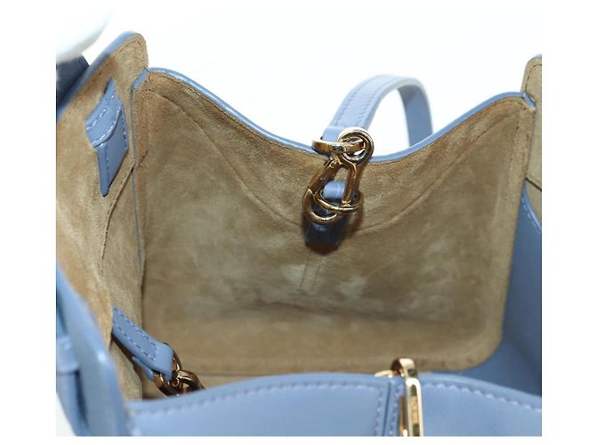 LOEWE ~ Ghibli Borsa Hammock Nuggets Markl 2way Azzurro Chiaro Auth 167241SM Blu chiaro - vista 25