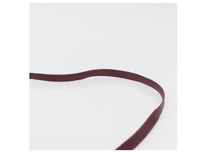 Borsa a Spalla in Pelle Bordeaux Valentino con Oro Auth bs34747 D'oro Bordò - vista 14