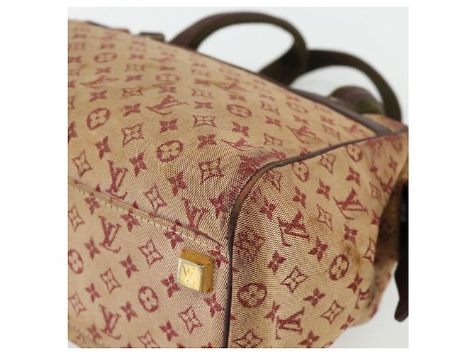 LOUIS VUITTON Monogram Mini Josephine PM Borsa a Mano Rossa M92216 LV Auth bs34631 Rosso - vista 14