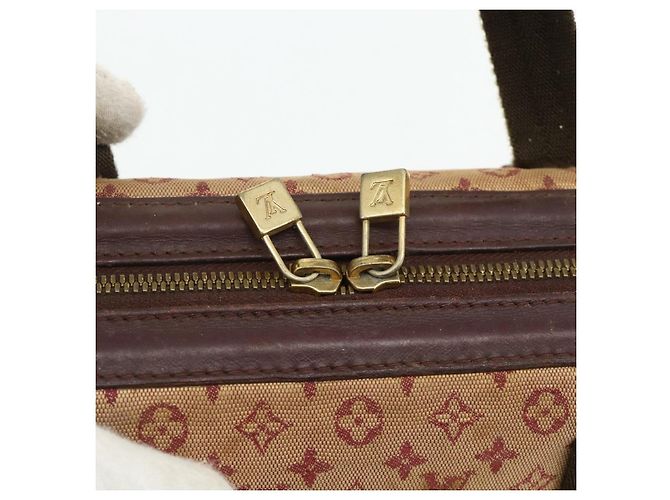 LOUIS VUITTON Monogram Mini Josephine PM Borsa a Mano Rossa M92216 LV Auth bs34631 Rosso - vista 17