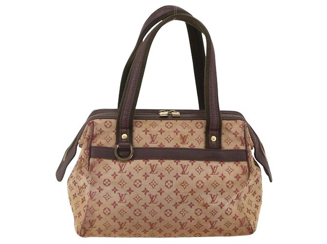 LOUIS VUITTON Monogram Mini Josephine PM Borsa a Mano Rossa M92216 LV Auth bs34631 Rosso - vista 2