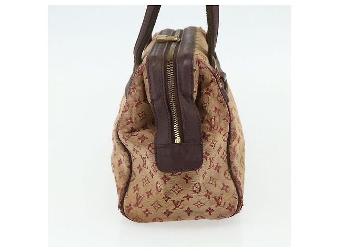 LOUIS VUITTON Monogram Mini Josephine PM Borsa a Mano Rossa M92216 LV Auth bs34631 Rosso - vista 3