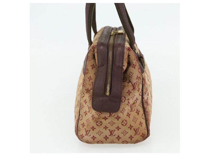 LOUIS VUITTON Monogram Mini Josephine PM Borsa a Mano Rossa M92216 LV Auth bs34631 Rosso - vista 4