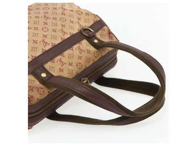 LOUIS VUITTON Monogram Mini Josephine PM Borsa a Mano Rossa M92216 LV Auth bs34631 Rosso - vista 7