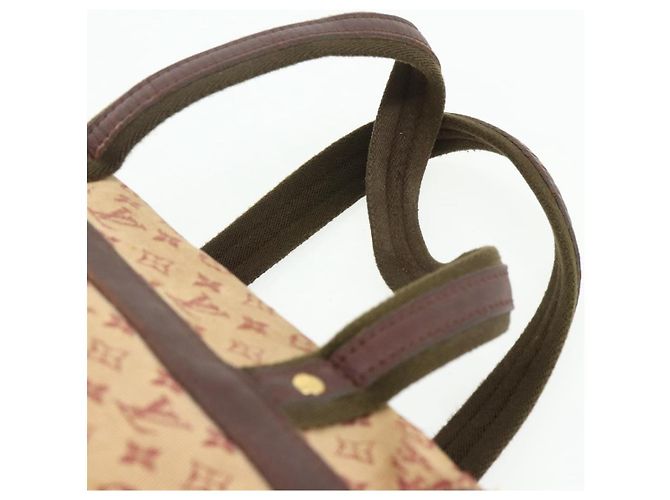 LOUIS VUITTON Monogram Mini Josephine PM Borsa a Mano Rossa M92216 LV Auth bs34631 Rosso - vista 8