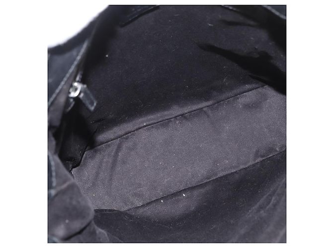 Borsa a Spalla GG Canvas Gucci Nera Argento 109097 Auth 175057 Nero - vista 10