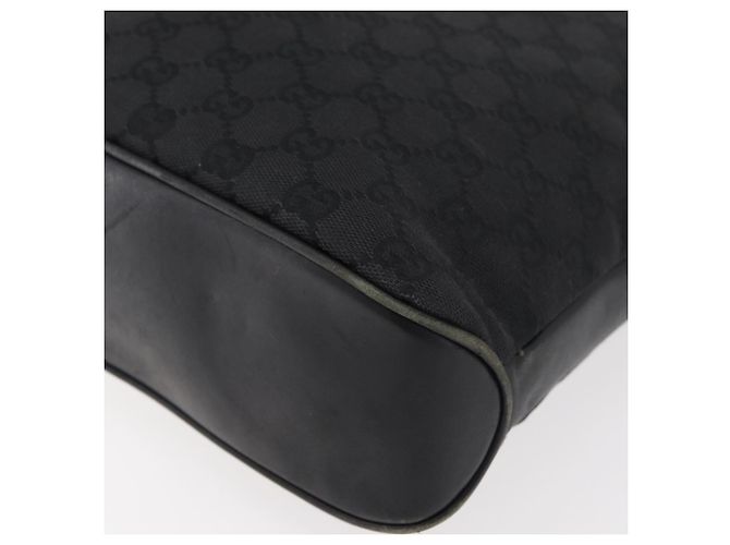 Borsa a Spalla GG Canvas Gucci Nera Argento 109097 Auth 175057 Nero - vista 15