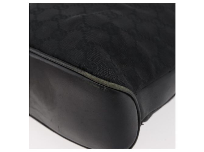 Borsa a Spalla GG Canvas Gucci Nera Argento 109097 Auth 175057 Nero - vista 17