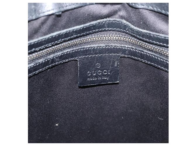 Borsa a Spalla GG Canvas Gucci Nera Argento 109097 Auth 175057 Nero - vista 18