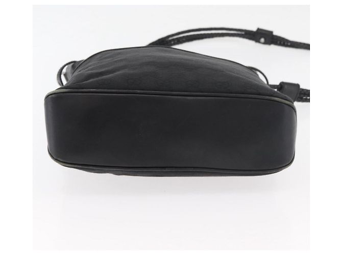 Borsa a Spalla GG Canvas Gucci Nera Argento 109097 Auth 175057 Nero - vista 5