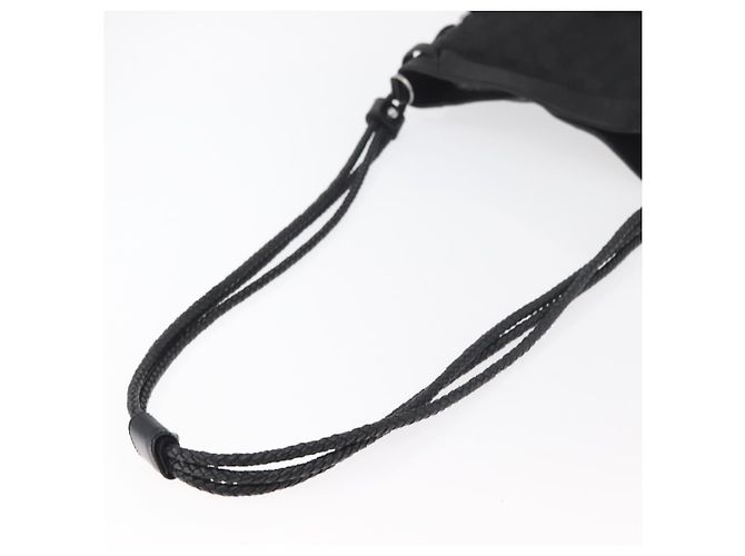 Borsa a Spalla GG Canvas Gucci Nera Argento 109097 Auth 175057 Nero - vista 7