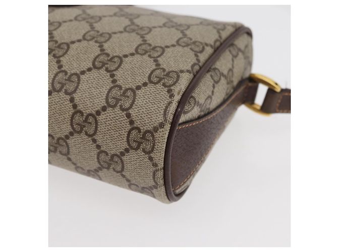 Borsa Sherry Line GG Supreme Web di GUCCI in PVC beige e oro 89 02 018 Auth 176741 D'oro - vista 14