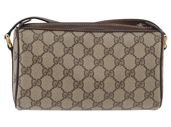 Borsa Sherry Line GG Supreme Web di GUCCI in PVC beige e oro 89 02 018 Auth 176741 D'oro - vista 2