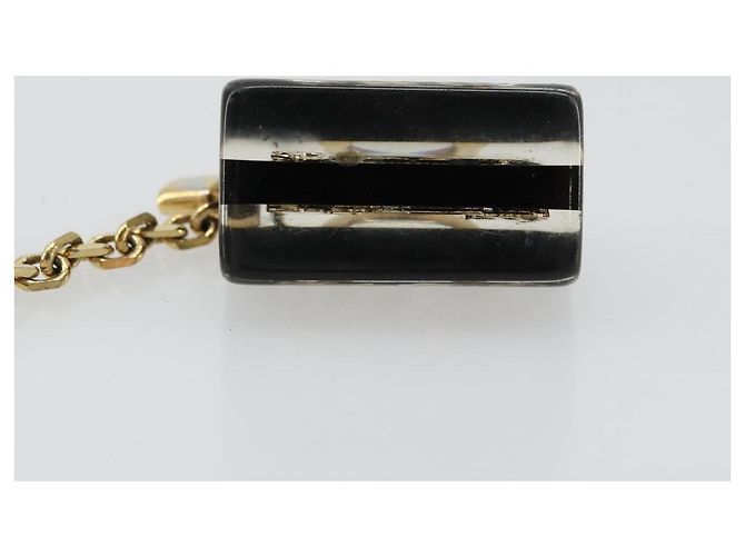 LOUIS VUITTON Portachiavi Speedy Unclusion Nero M65444 Auth BA12314 D'oro - vista 16