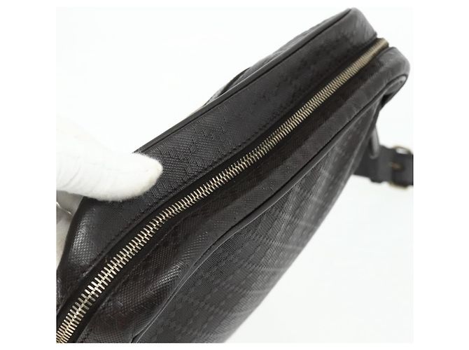 Borsa a Spalla GUCCI Diamante in Pelle Marrone Scuro Argento 201448 Auth BA12291A - vista 6