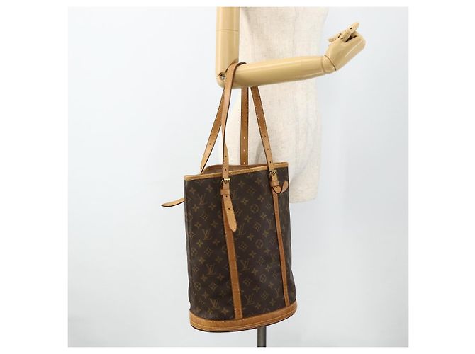 LOUIS VUITTON Borsa a Spalla Monogram Bucket GM M42236 LV Auth bs34611 Monogramma - vista 22