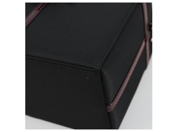 Pochette Vanity Christian Dior in Nylon Nero Argento Auth ep14195 - vista 14