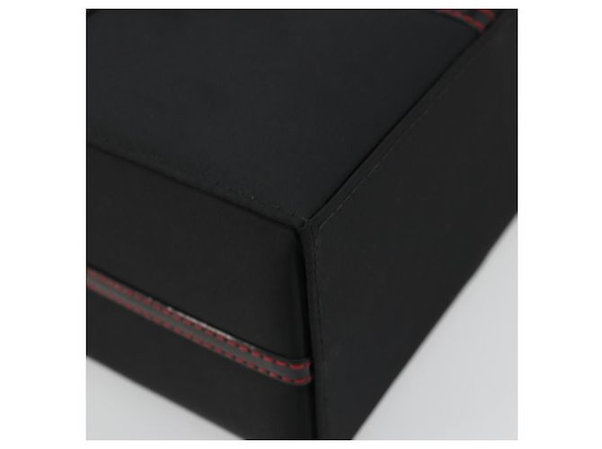 Pochette Vanity Christian Dior in Nylon Nero Argento Auth ep14195 - vista 15