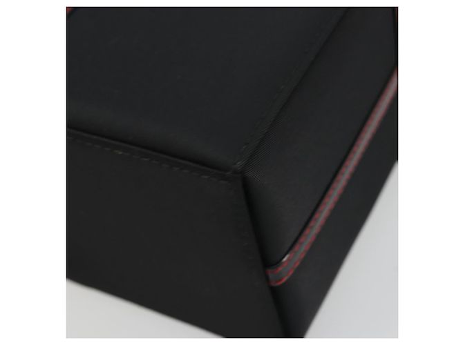 Pochette Vanity Christian Dior in Nylon Nero Argento Auth ep14195 - vista 16
