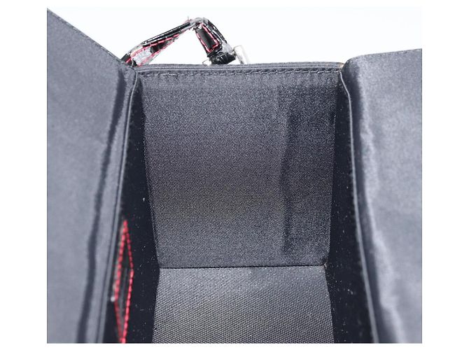 Pochette Vanity Christian Dior in Nylon Nero Argento Auth ep14195 - vista 20